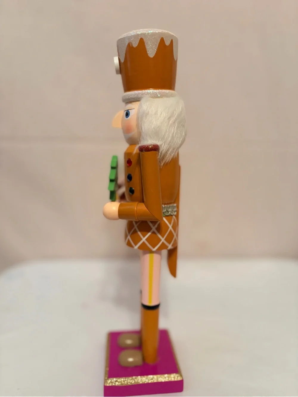 Santa's Workshop 14-inch wooden gingerbread soldier nutcracker